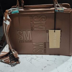Steve Madden Brown Handbag with Tags!  Great gift idea! Perfect for travel.